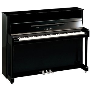 YAMAHA B2E Upright Piano Black Glossy PEC Chrome fittings Silver Edition