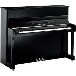 YAMAHA P116M Upright Piano Black Glossy PEC Silver Edition