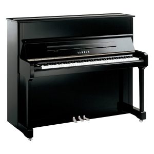 YAMAHA P121M Upright Piano Black Gloss PEC Chrome Fittings Silver Edition